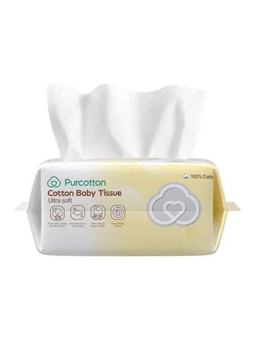 Baby Cotton Dry Wipes 80 Sheets x 3Packs