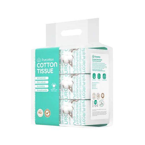 100% Cotton Tissue 100 Sheets x3 packs